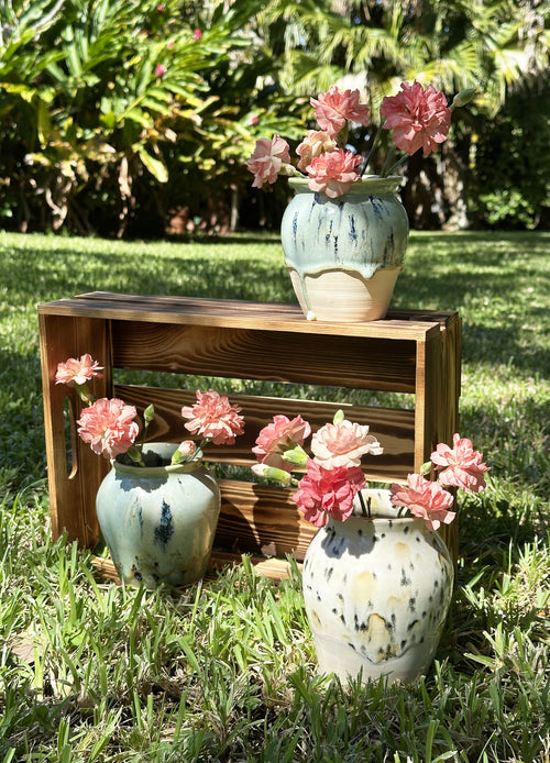 Aurora Green Drip Vase